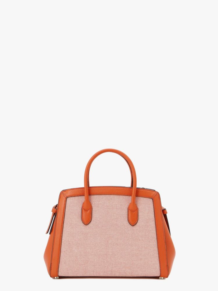 Kate Spade,ノット キャンバス ミディアム サッチェル,ドライアプリコット