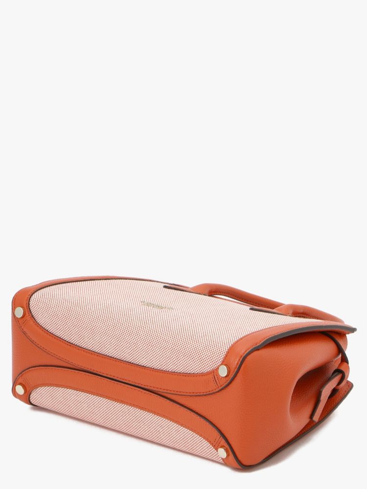 Kate Spade,ノット キャンバス ミディアム サッチェル,ドライアプリコット