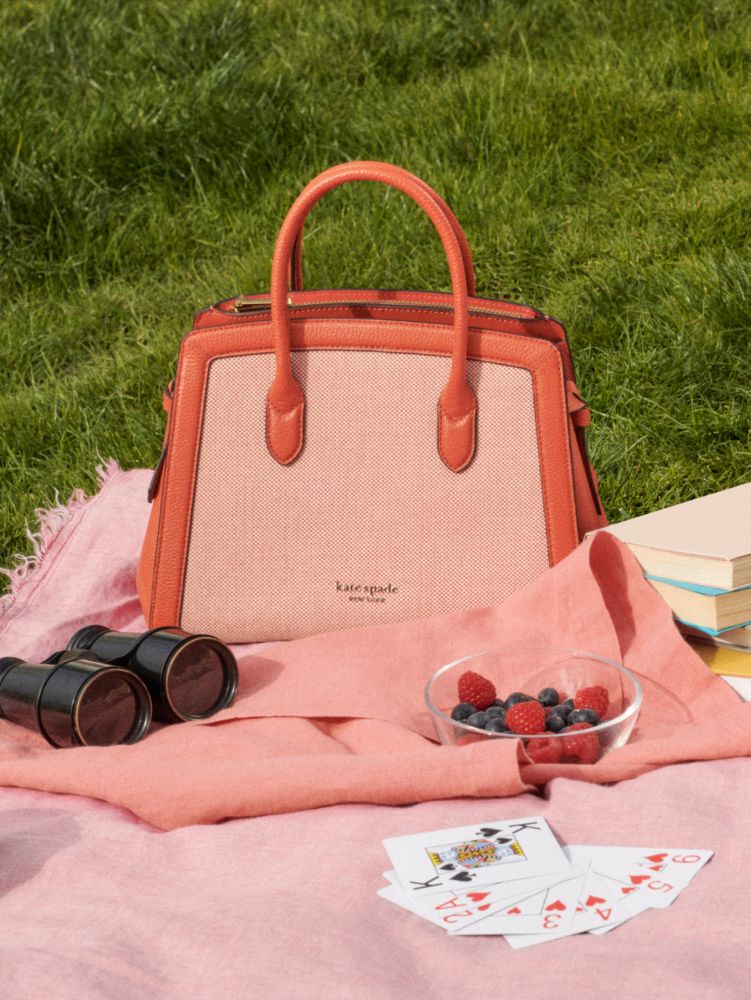 Kate Spade,Knott Canvas Medium Satchel,
