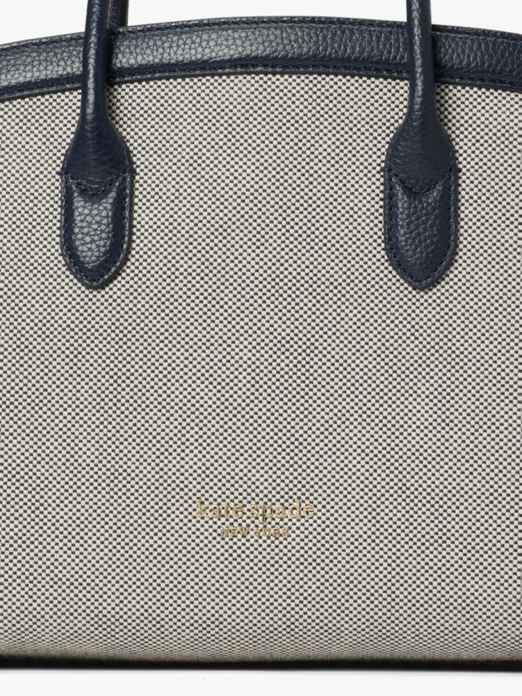 Kate Spade,knott canvas medium satchel,satchels,Medium,Blazer Blue