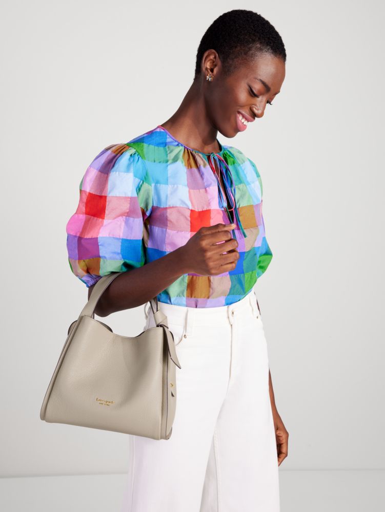 Kate Spade,ノット ミディアム クロスボディ トート,ハンドバッグ,マッシュルームキャップ