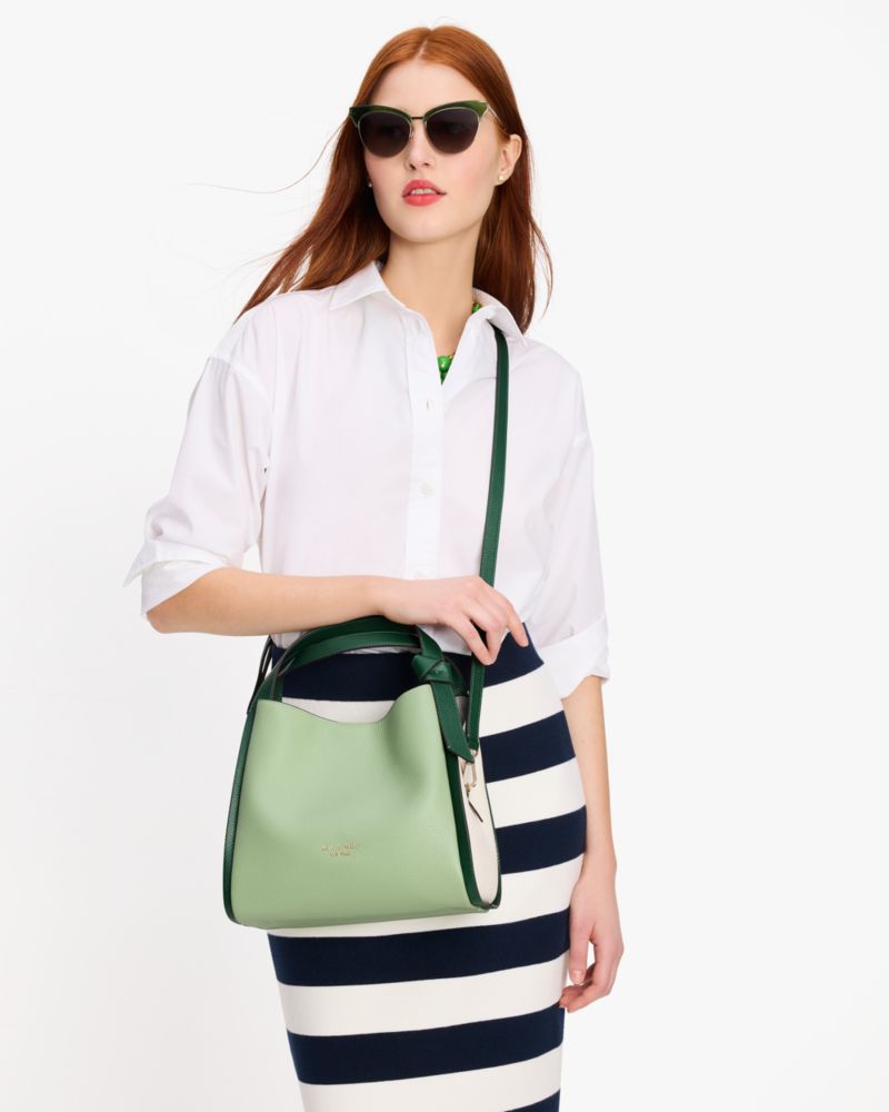 Kate Spade,Knott Colorblocked Medium Crossbody Tote,crossbody bags,Medium,Beach Glass Multi