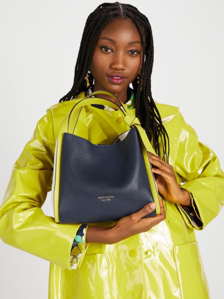 Kate Spade,ノット カラーブロック ミディアム クロスボディ トート,トートバッグ,ブレザーブルーマルチ