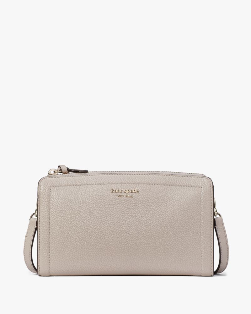 Kate Spade New York Knott Pebbled Leather Crossbody - Warm Taupe