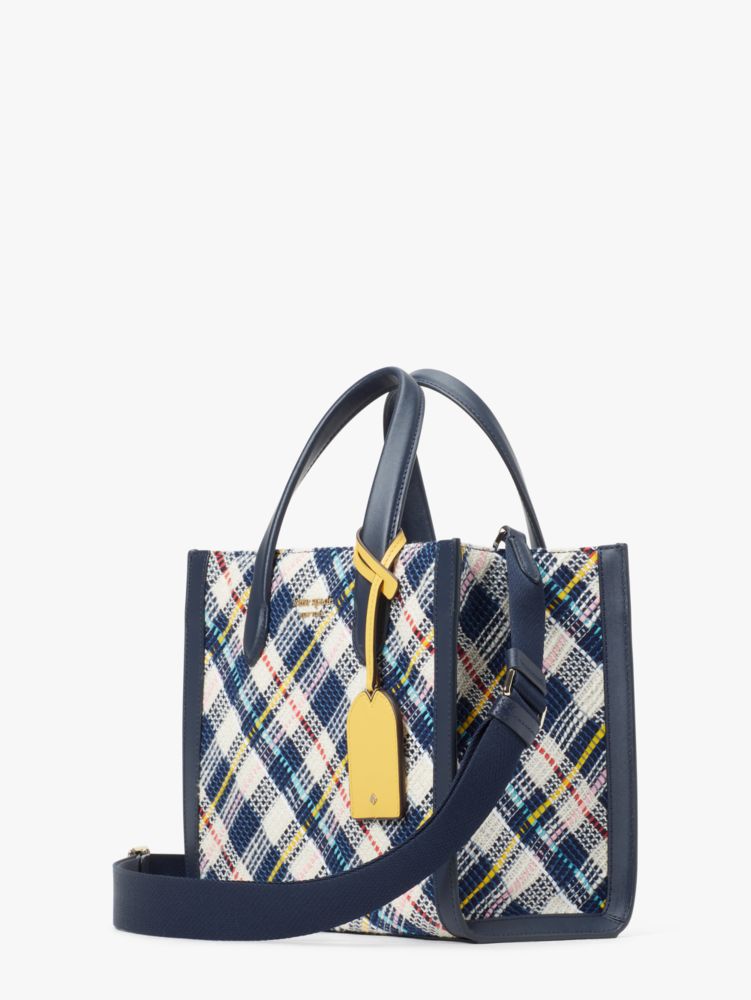 Kate Spade,manhattan tweed small tote,Small,Parchment Multi