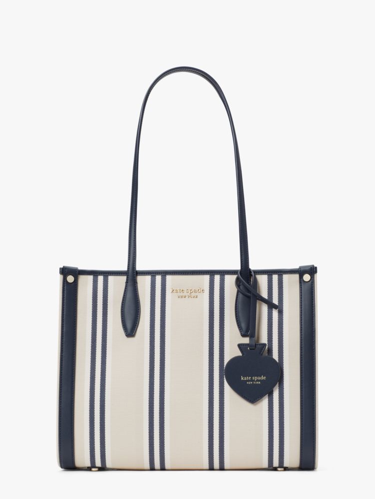 Market Striped Canvas Medium Tote Kate Spade FR