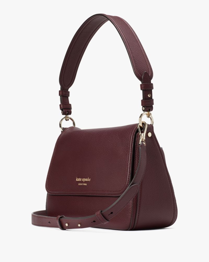 Kate Spade New York Hudson Medium Pebbled Leather Crossbody - Cordovan