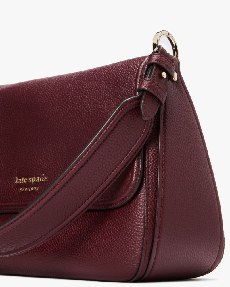 KATE SPADE NEW YORK Large Polly Leather Crossbody Bag