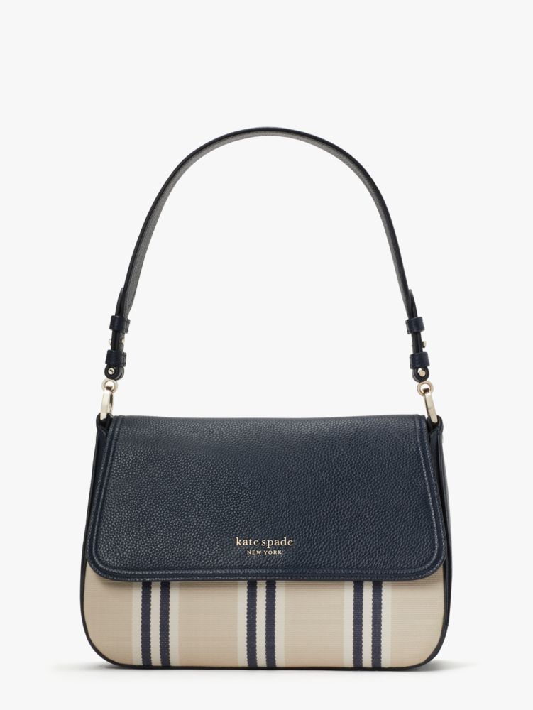 Kate Spade New York Canvas Book Tote, Navy Painted Stripe