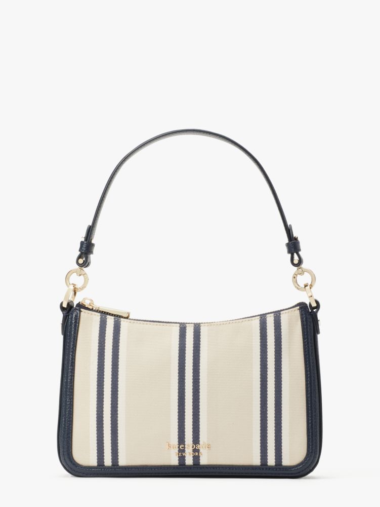 Kate spade blue on sale and white striped purse