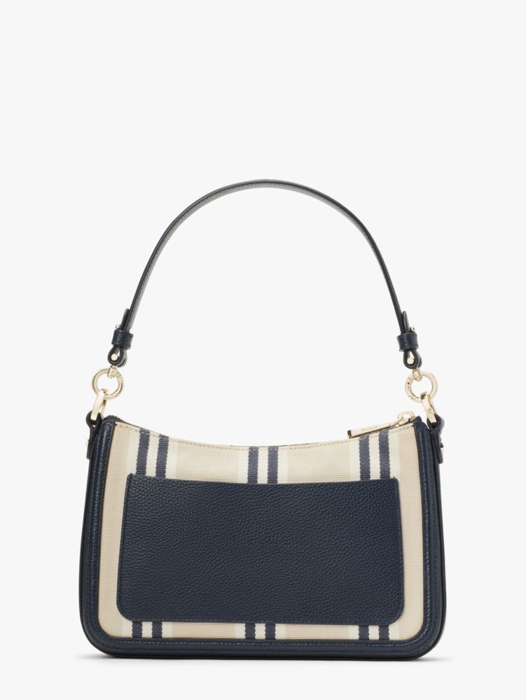 Kate Spade,hudson striped canvas medium convertible crossbody,Medium,