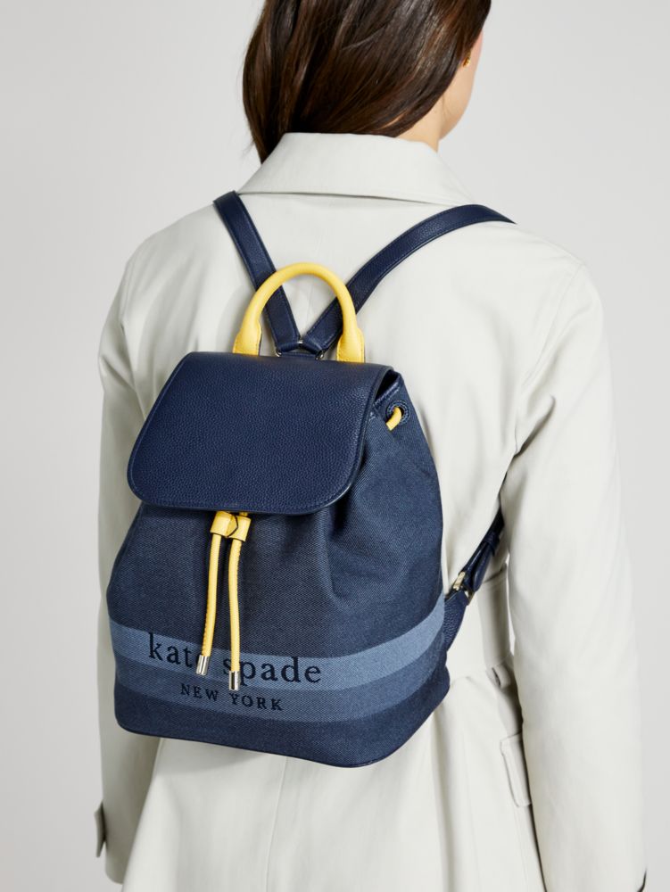 Sinch Denim Medium Backpack Kate Spade New York