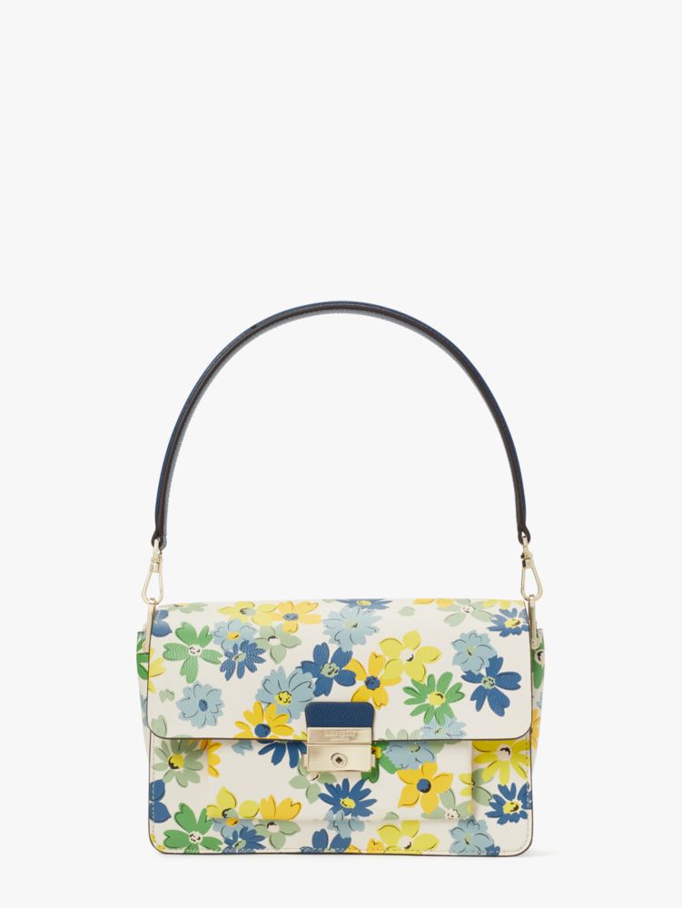 Kate Spade,Voyage Floral Medley Medium Shoulder Bag,Medium,