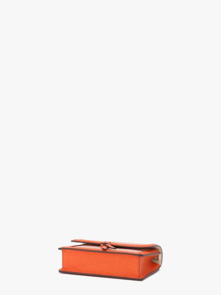 Kate Spade,ノット キャンバス フラップ クロスボディ,ドライアプリコットマルチ