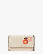 Kate Spade,petal flap chain wallet,crossbody bags,Small,Milk Glass Multi