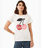 Kate Spade,cherry t-shirt,75%,Fresh White