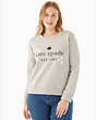 Kate Spade,daisy logo sweatshirt,Grey Melange