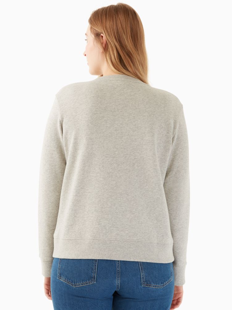 Kate Spade,daisy logo sweatshirt,Grey Melange