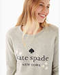 Kate Spade,daisy logo sweatshirt,Grey Melange
