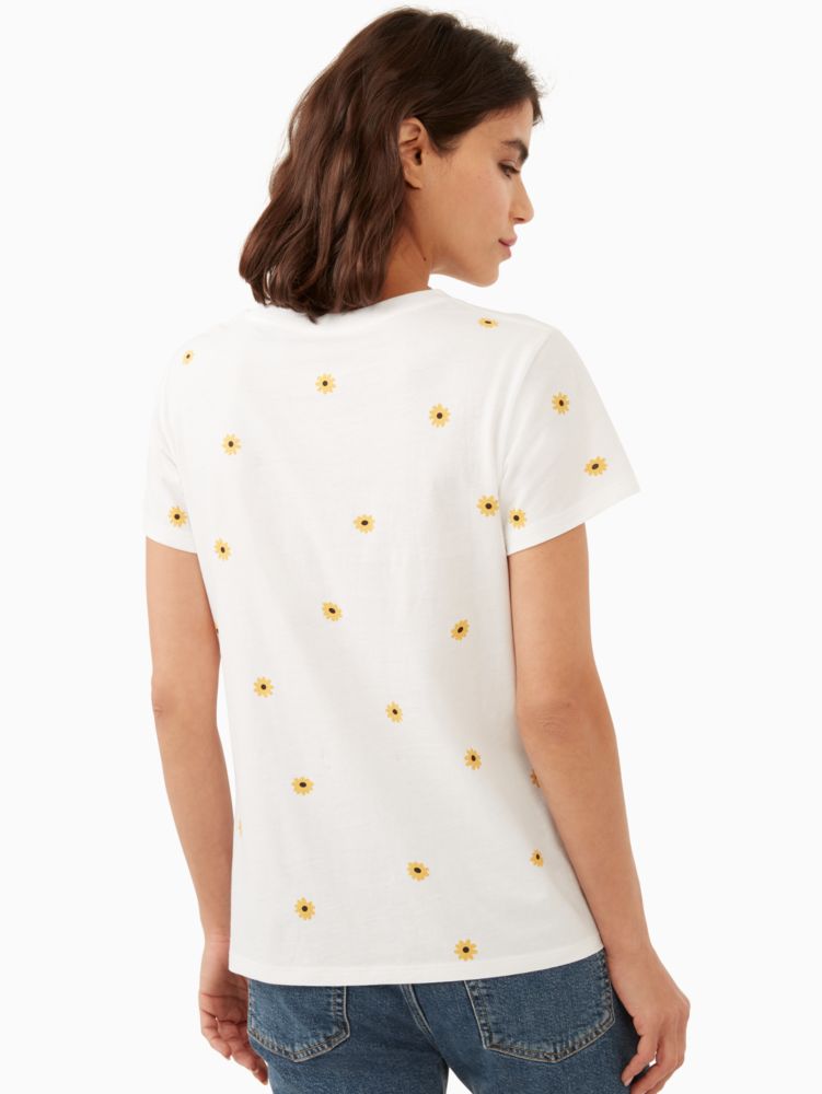 Kate Spade,daisy logo tee,Fresh White