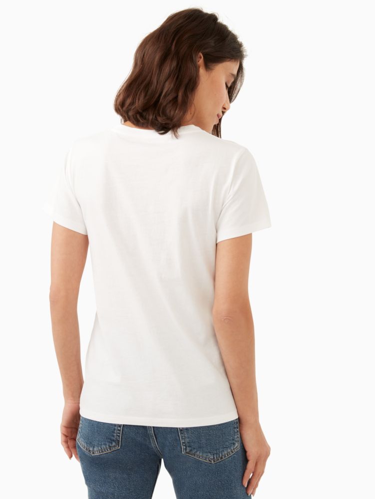 Kate Spade,flutter hearts tee,t-shirts & sweatshirts,
