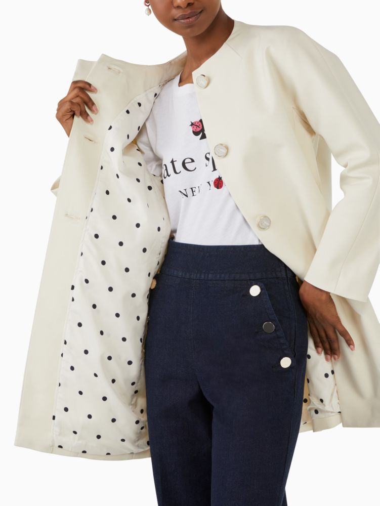 Kate Spade,dorothy trench coat,Cream