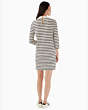 Kate Spade,poplin collar striped tee dress,60%,French Cream