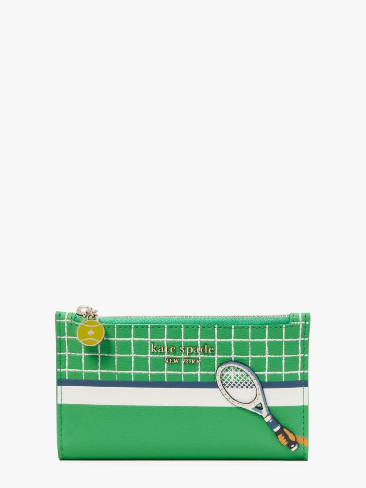 Courtside Small Slim Tennis Bifold Wallet Kate Spade UK