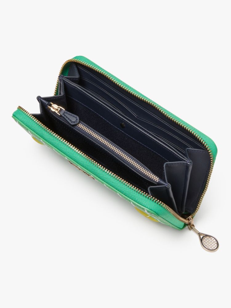 Courtside Zip Around Tennis Continental Wallet | Kate Spade New York