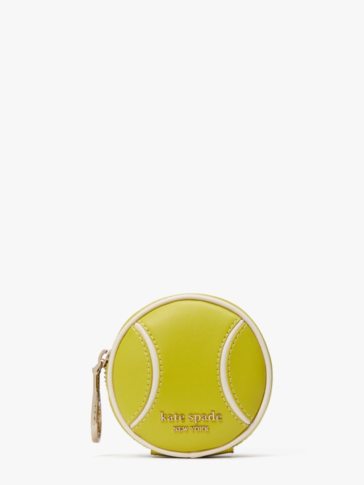 Kate Spade,Courtside 3D Tennis Ball Coin Purse,Granny Smith Green