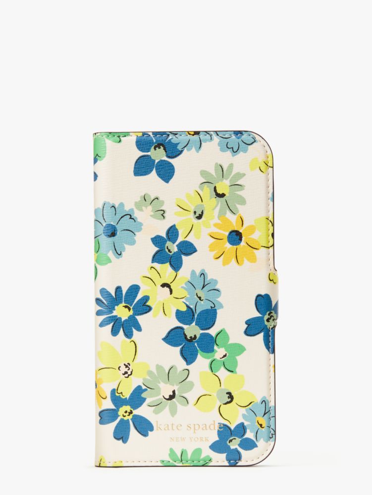 Kate Spade,Spencer Floral Medley iPhone 13 Pro Magnetic Wrap Folio Case,