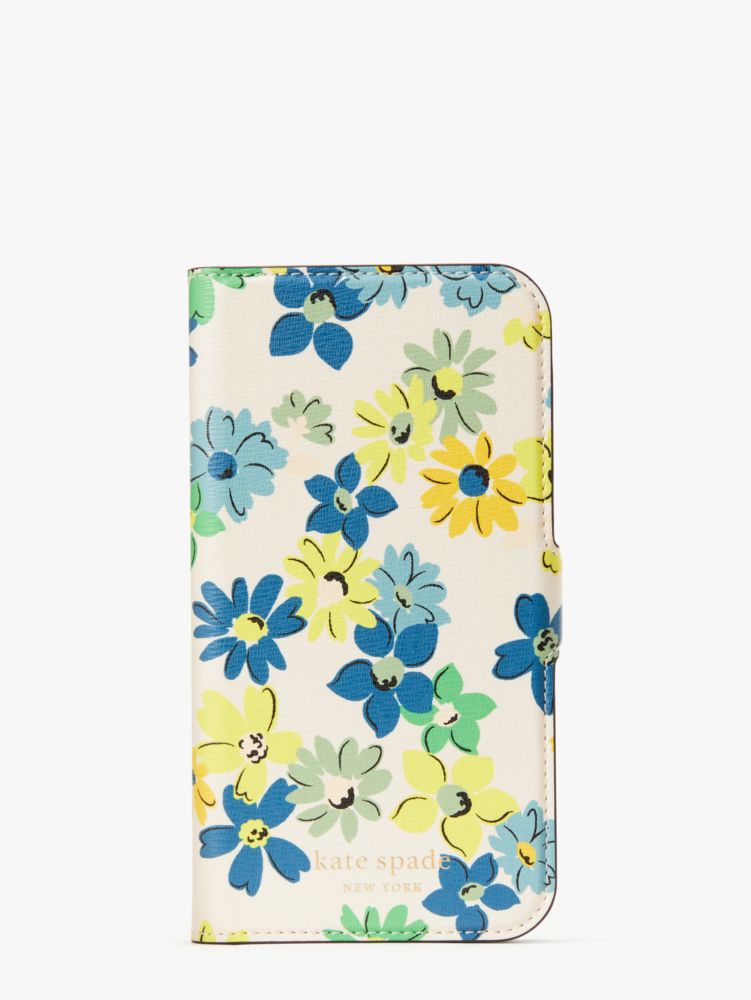 Spencer Floral Medley I Phone 13 Pro Magnetic Wrap Folio Case