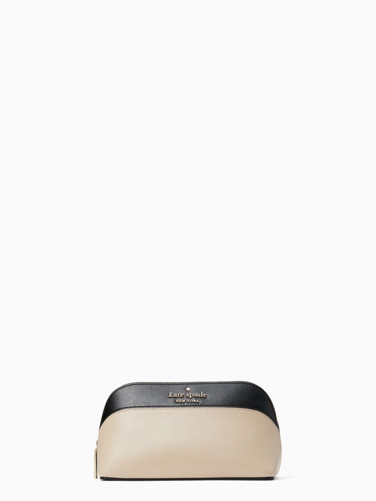 Kate Spade,ステイシー スモール コスメティック ケース,財布小物,ウォームベージュマルチ image number 0
