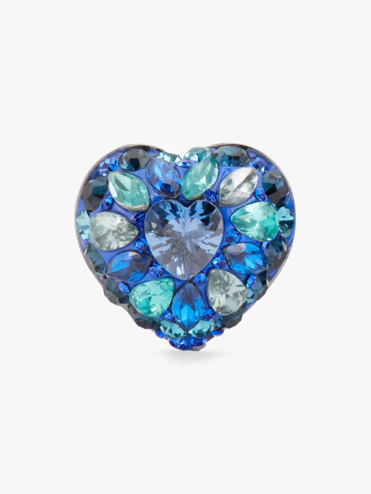 Something Sparkly Heart Clay Pavé Studs, , Product