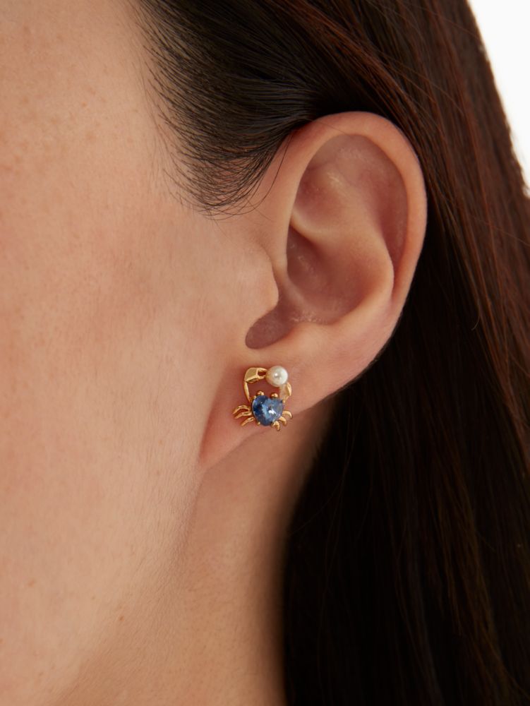 Kate Spade,sea star studs,earrings,Blue Multi