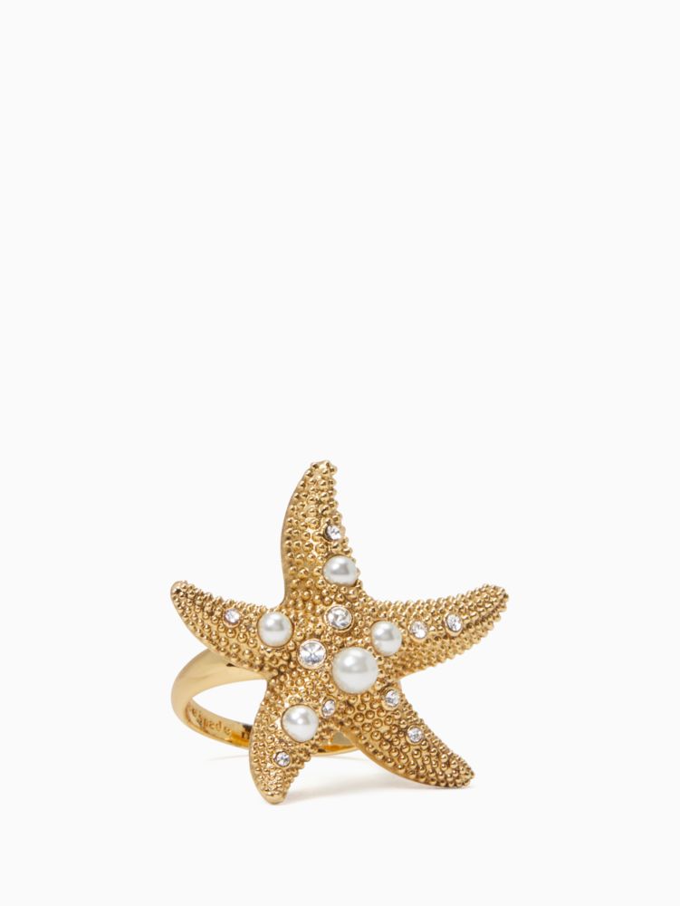 Kate Spade,sea star starfish ring,rings,