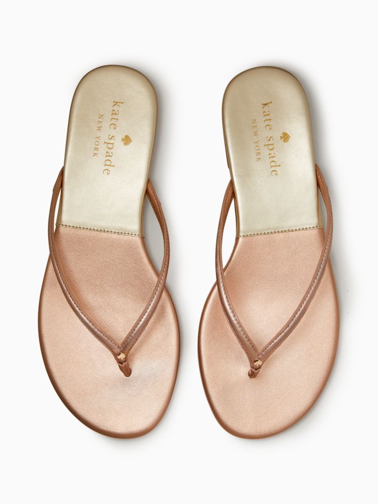 Kate Spade,cabana sandals,60%,Pale Gold/Rose Gold