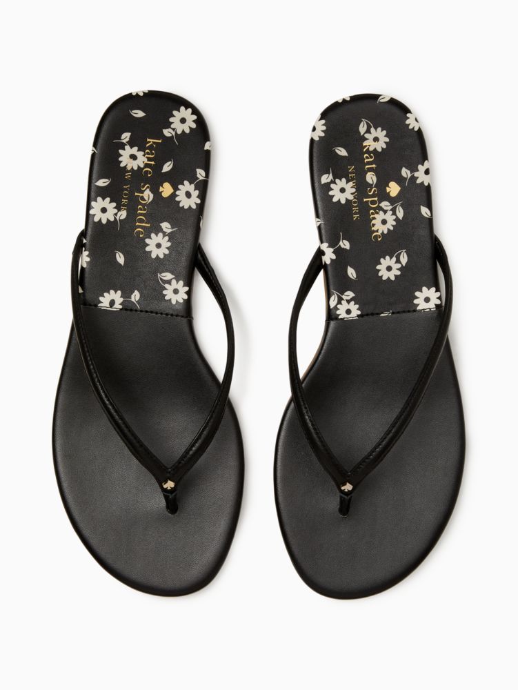 Kate Spade,cabana sandals,sandals,60%,Bi Color Daisy / Black