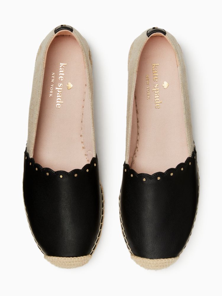 Kate Spade,gardenia flats,flats,Black