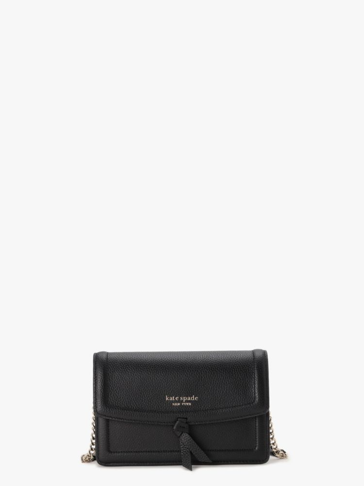 Kate Spade,ノット フラップ クロスボディ,クロスボディ / 斜めがけ,ブラック
