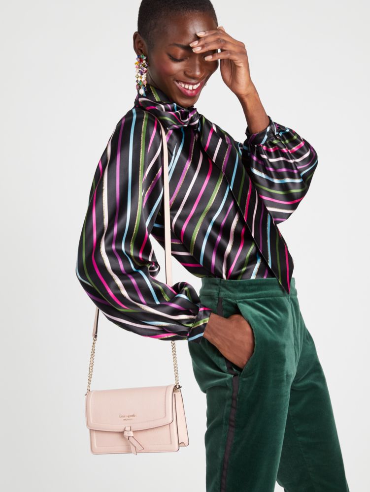 Kate Spade,ノット フラップ クロスボディ,クロスボディ / 斜めがけ,モチピンク