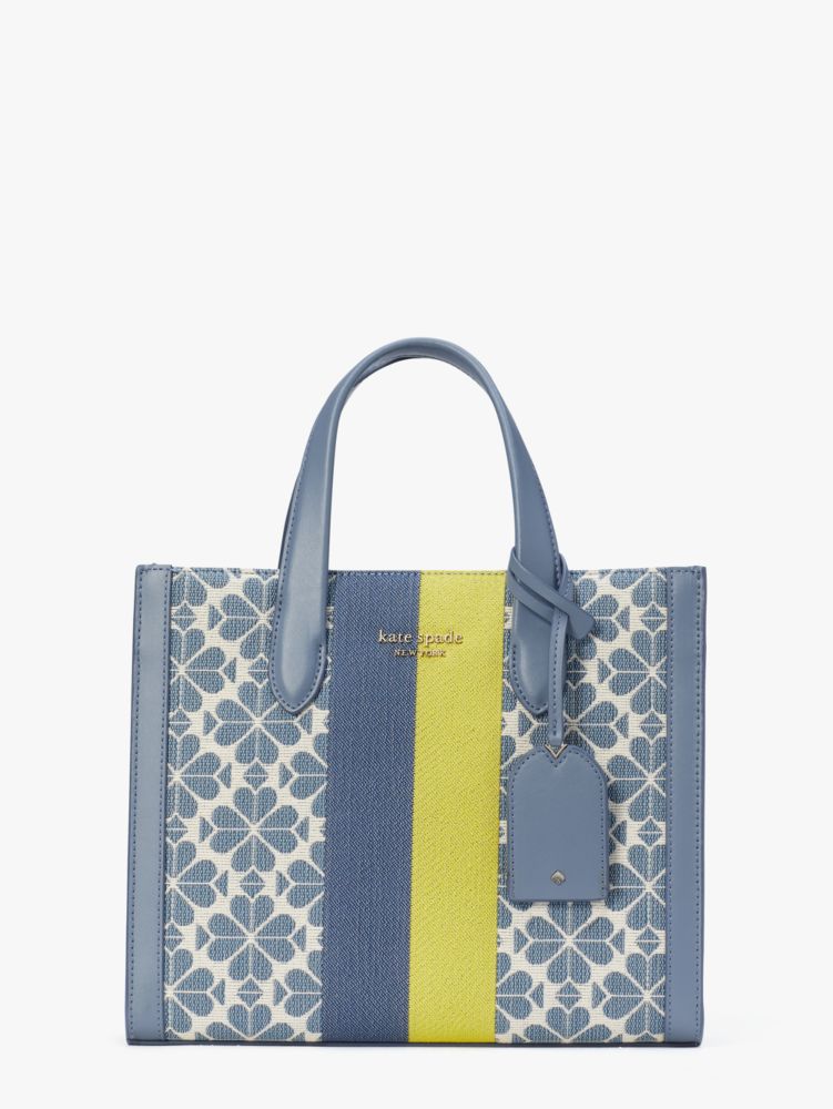 素材kate spade　スペードフラワージャカード マンハッタン ミニトート