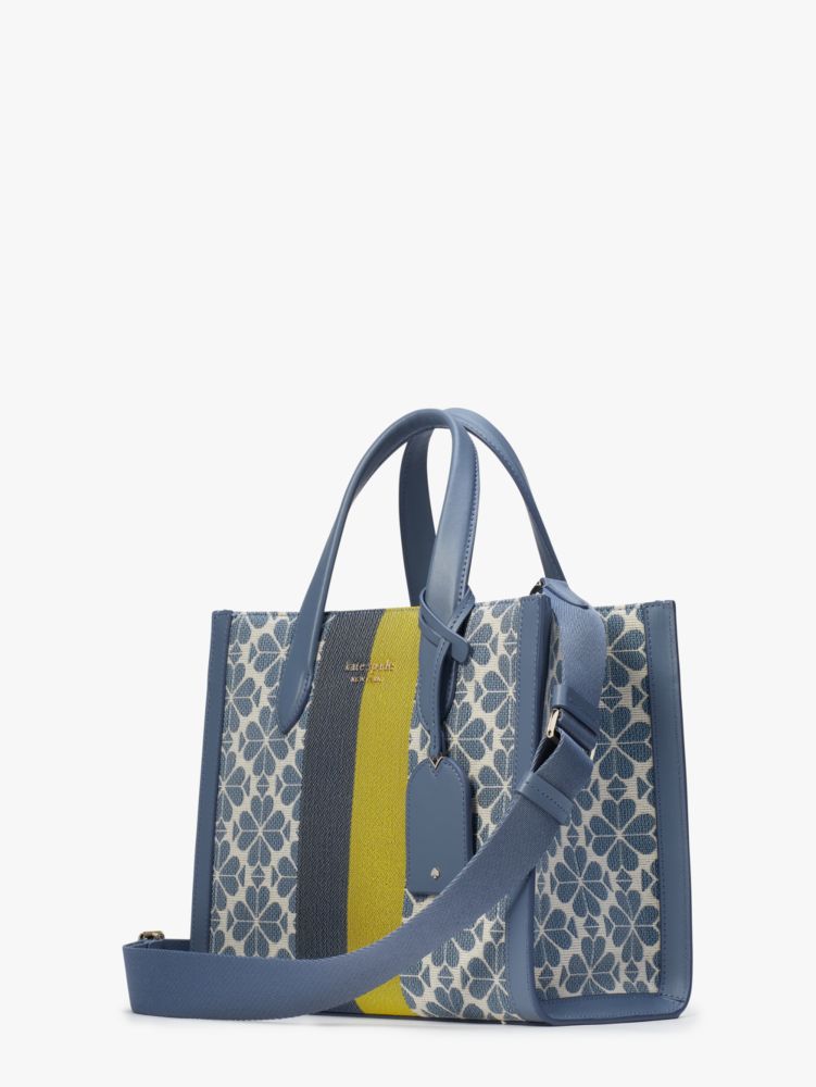 Kate Spade Jacquard Stripe Manhattan Small Tote Bag in Morning Sky