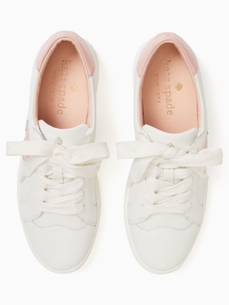 Kate Spade,fez sneakers,sneakers,Optic White/Rose Smoke