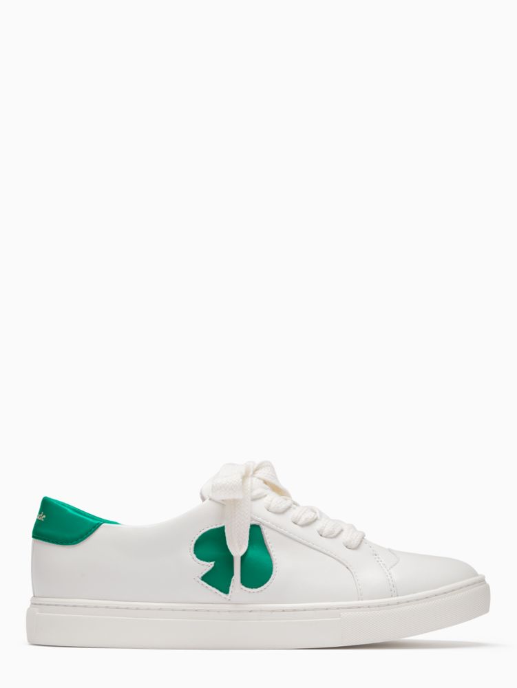 Kate Spade,fez sneakers,sneakers,Optic White/Winter Green