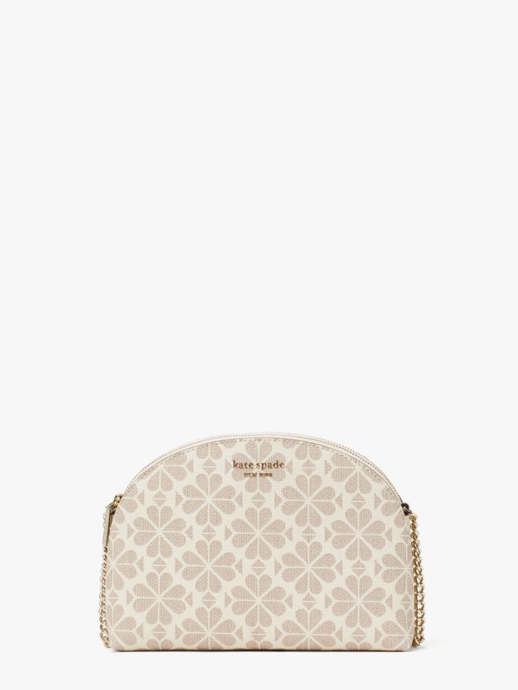 Spade Flower Coated Canvas Double Zip Dome Crossbody | Kate Spade