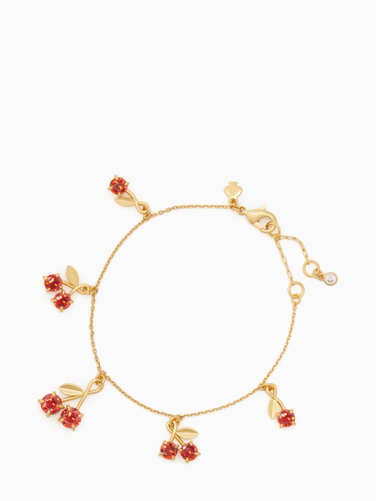 Kate Spade,cherry charm bracelet,bracelets,