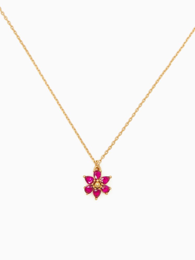 Kate Spade,first bloom mini pendant necklace,Pink