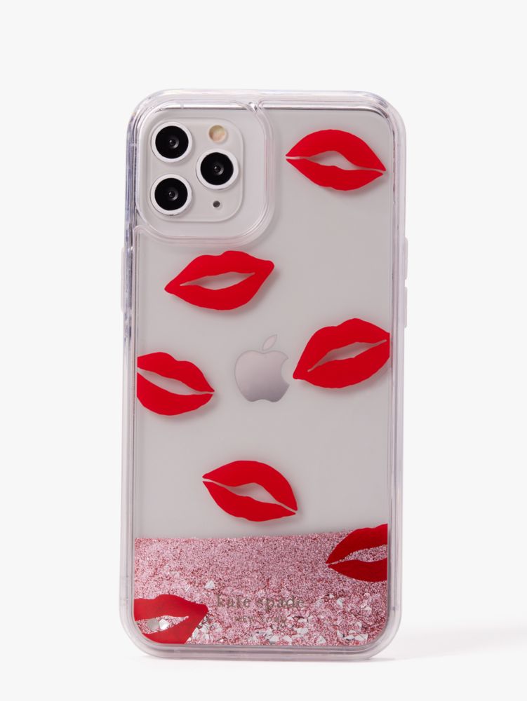 Buy KATE SPADE Lips Liquid Glitter iPhone 12/12 Pro Case, Red Color Tech