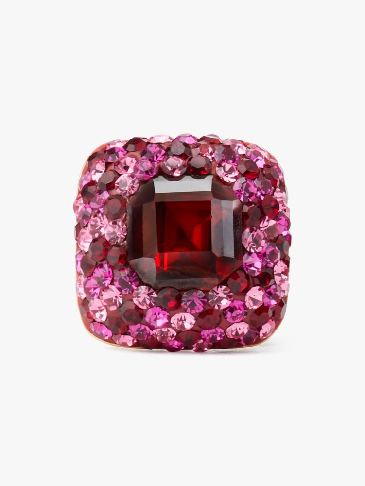 Kate Spade,something sparkly cushion clay pavé studs,earrings,